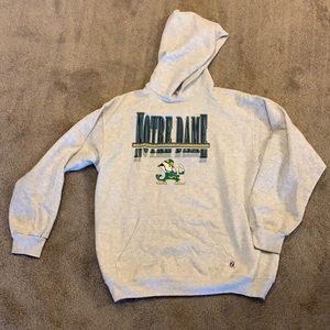 VINTAGE Heavyweight Notre Dame Hoodie Size XL
